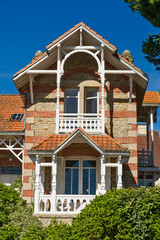 Wall Mural - Old villa in the seaside resort of Pornichet, department of the Loire Atlantique, France