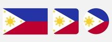 Philippines Flag, Vector Illustration