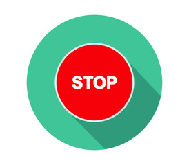 Sticker - stop sign icon