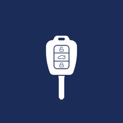 Poster - car key icon, vector design