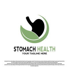 Canvas Print - human stomach care vector logo design