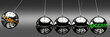 © GoodIdeas - Respect and success - the idea that Respect helps to achieve success and happiness in business, work and life symbolized by English word Respect and a newton cradle, 3d illustration