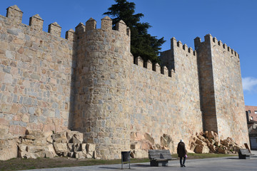 Fortifications à Avila, Espagne