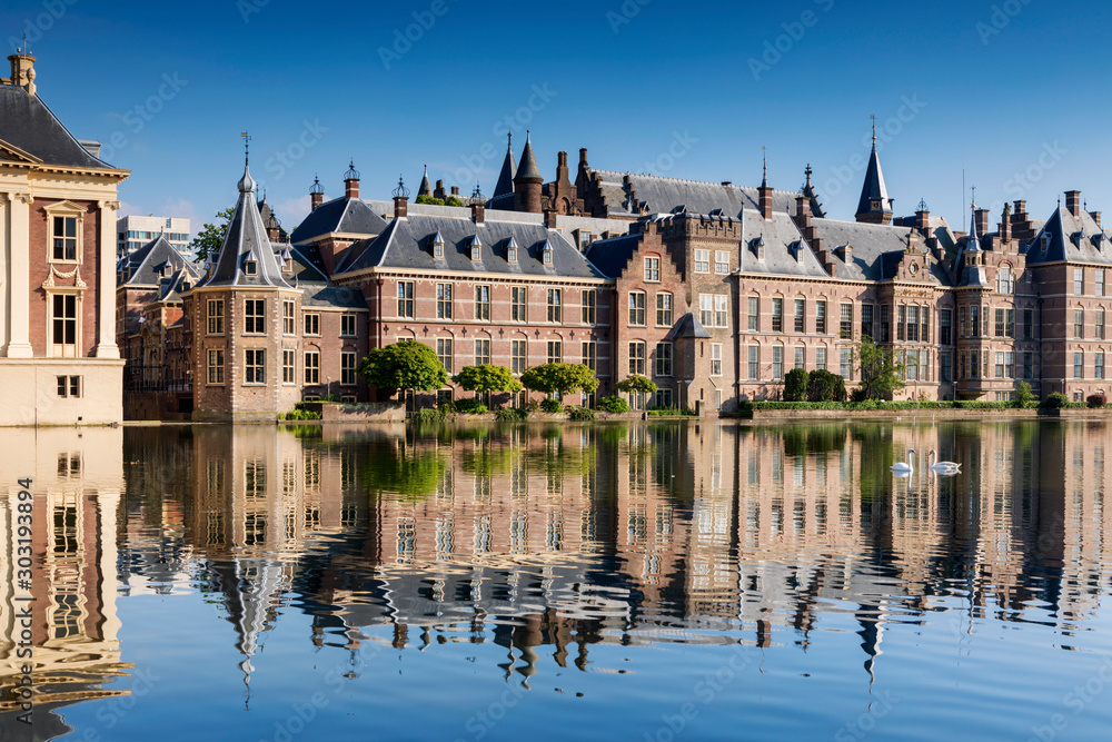 Obraz na płótnie Dutch parliament buildings in The Hague w salonie