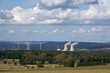 Nuclear power plant and wind generators