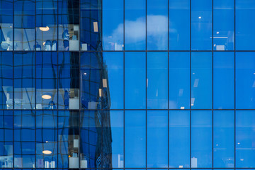 windows of office building