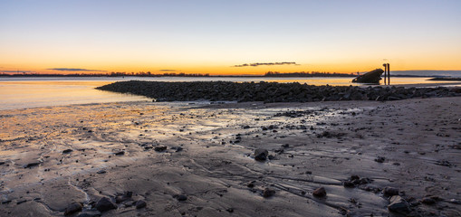 Wall Mural - Sunset Water Beach