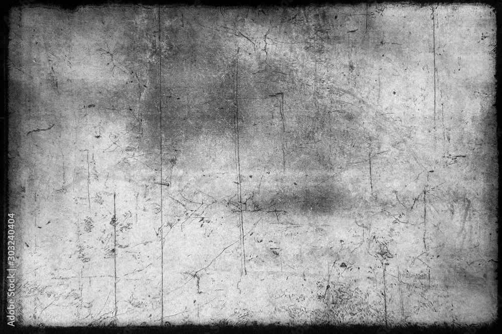 Abstract dirty or aging film frame. Dust particle and dust grain texture or dirt overlay use effect for film frame with space for your text or image and vintage grunge style. - obrazy, fototapety, plakaty 