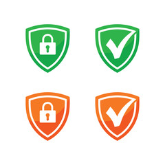 Wall Mural - Secure, Guard and Shield Logo Vector, Icon