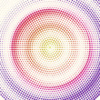 © eriksvoboda - Radial halftone pattern from colored dots. Retro colors on halftone background. Vector illustration, EPS10