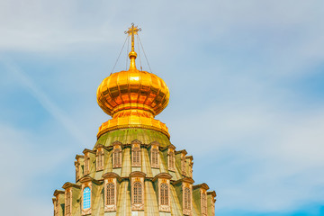 Wall Mural - Closeup view of the rotunda of the Resurrection Cathedral of the New Jerusalem Monastery.Moscow oblast.Russia