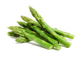 Fototapeta Kuchnia - Effective Boiled asparagus on white background