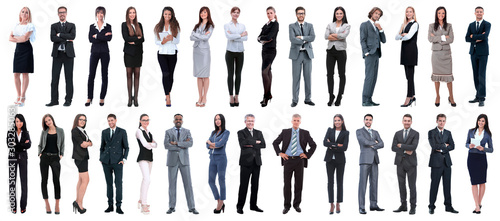 Fotomural successful business people isolated on white background