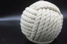 Monkey Fist Rope Ball Abstract Background	