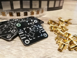 Electronics RF PCB without soldered components