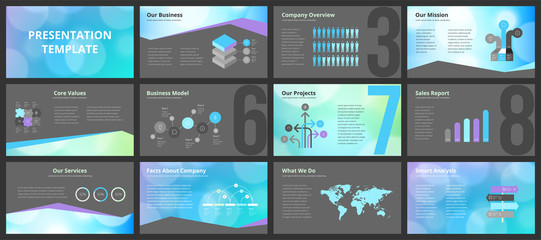 Wall Mural - Business presentation templates