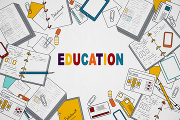 Wall Mural - Education and marketing concept