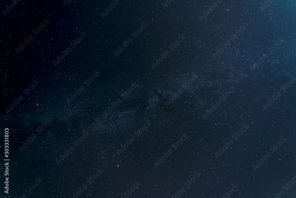 Starry sky background picture of stars in night sky and the Milk - obrazy, fototapety, plakaty 