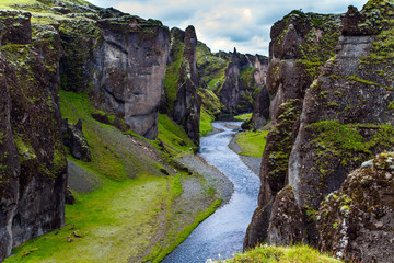 Poster -  Iceland - Fyadrarglyufur Canyon