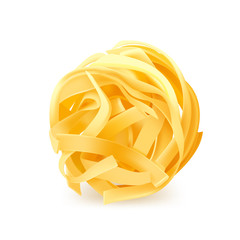 Tagliatelle vector pasta, for menu and design, italian food.