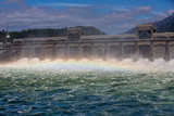 Fototapeta Most - Bonneville Dam on the Columbia River in Oregon.