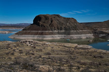 Close Up Of The Butte At Elephant Butte Lake, New Mexico.