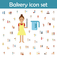 Wall Mural - Measuring jar, bakery color icon. Bakery icons universal set for web and mobile