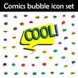 © gunayaliyeva - Comic speech bubble with expression text cool icon. Comic icons universal set for web and mobile