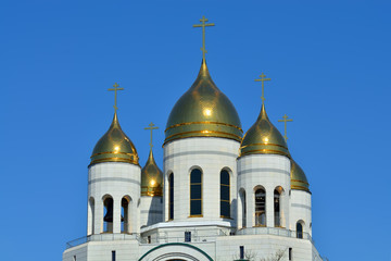 Sticker - Domes of Cathedral of Christ the Saviour. Kaliningrad, Russia