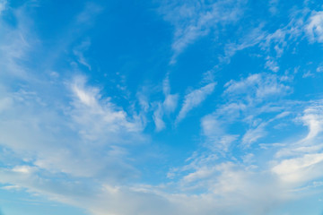 blue sky with white clouds