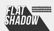 Vector of long shadow font and alphabet