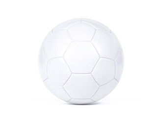 Wall Mural - Isolated white football or soccer ball