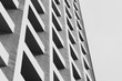 canvas print picture - Modern Architecture, image on black and white