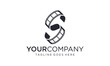Creative cinema logo design vectors on white background