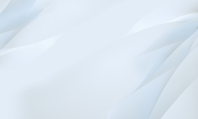 Poster - stylish abstract white simple swirl wavy background corporate business concept for presentation, printing, business cards, banner 3D Rendering, 3D Illustration