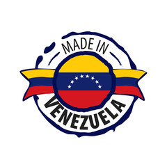 Wall Mural - Venezuela flag, vector illustration on a white background