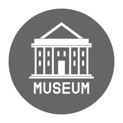 Canvas Print - Museum building icon. Vector illustration.