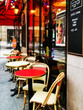 PARIS, FRANCE - November 17, 2019: Restaurants in Paris city, France.