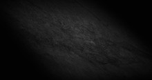Blank black stone texture abstract background with dark corners