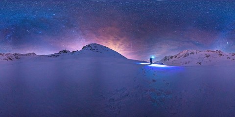 Wall Mural - Tatra Mountains HDRI Panorama in winter