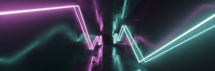 Wall Mural - abstract 3d rendering futuristic dots and lines. computer geometric digital connection structure. fu