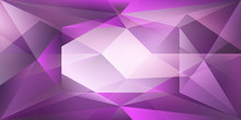 Abstract Crystal Background With Refracting Light And Highlights In Purple Colors