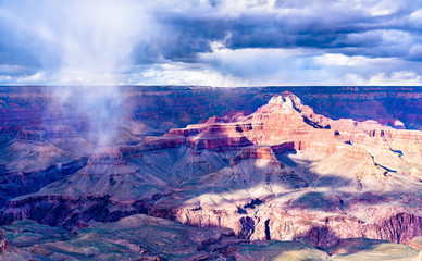 Wall Mural - Storm above the Grand Canyon in spring