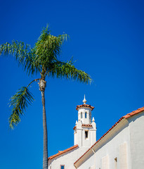 Santa Barbara building and tree