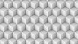 Isometric cubes seamless pattern. 3D render cubes background