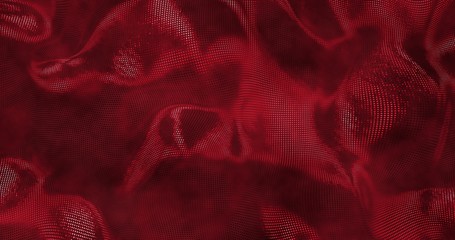 red sparkly silk background. glamour satin texture 3d rendering