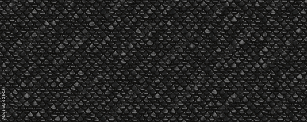 3d material black cobra skin texture background - obrazy, fototapety, plakaty 