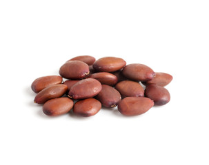 Wall Mural - Carob beans in a bunch isolated on white