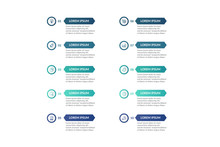 List Infographic Template Design . Business Infographic Concept For Presentations, Banner, Workflow Layout, Process Diagram, Flow Chart And How It Work