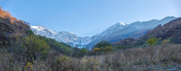 Canvas Print - snowy mountains of the Caucasus.